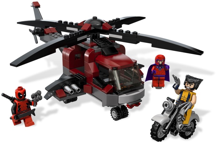 Конструктор LEGO (ЛЕГО) Marvel Super Heroes 6866 Wolverine's Chopper Showdown