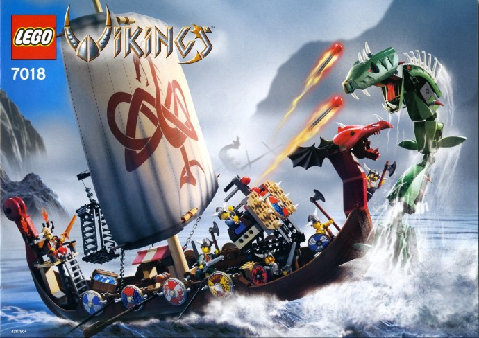 Конструктор LEGO (ЛЕГО) Vikings 7018 Viking Ship challenges the Midgard Serpent 