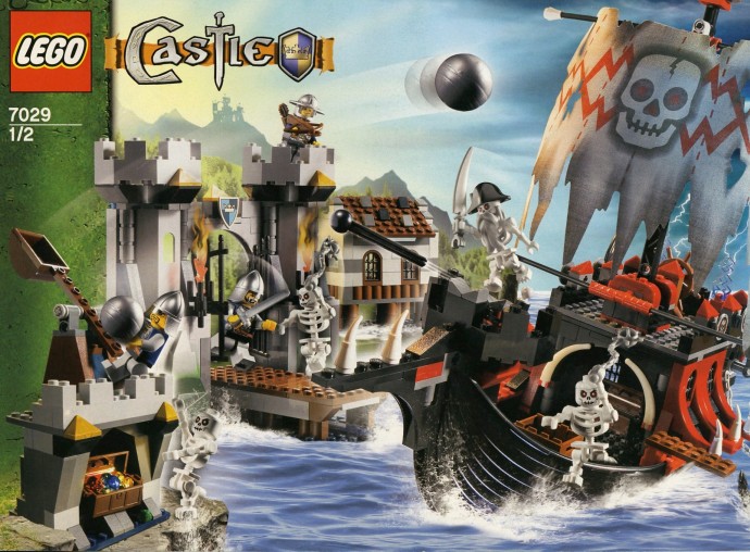 Конструктор LEGO (ЛЕГО) Castle 7029 Skeleton Ship Attack