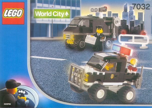 Конструктор LEGO (ЛЕГО) World City 7032 Police 4WD and Undercover Van