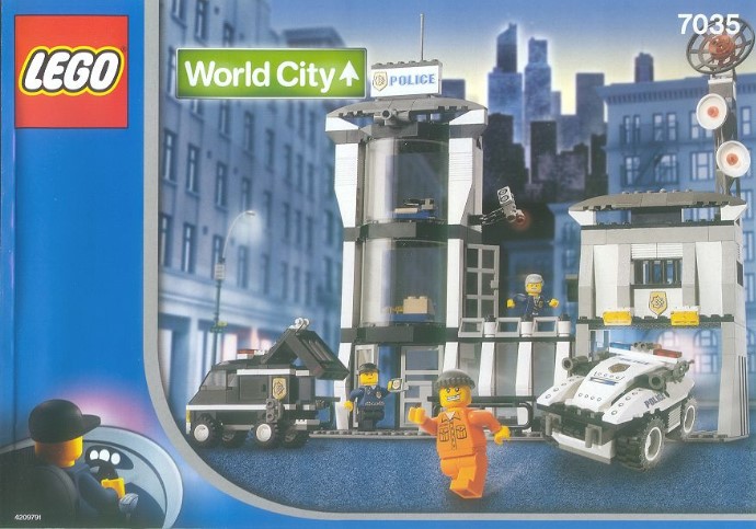 Конструктор LEGO (ЛЕГО) World City 7035 Police HQ