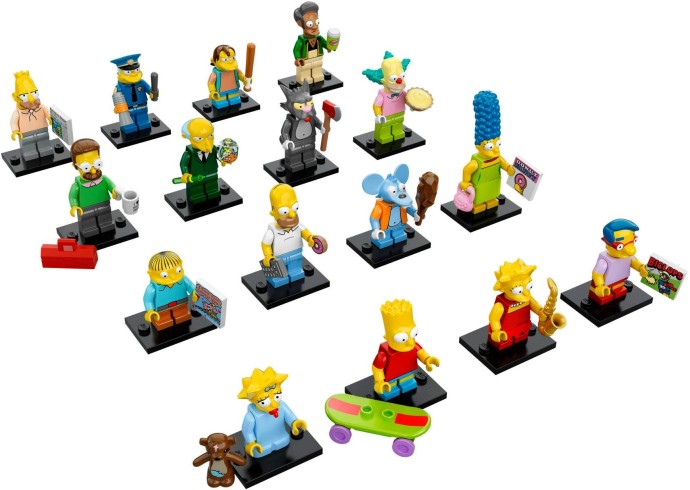 The simpsons hot sale lego minifigures