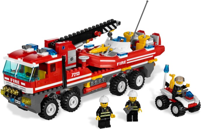 Конструктор LEGO (ЛЕГО) City 7213 Off-Road Fire Truck & Fireboat