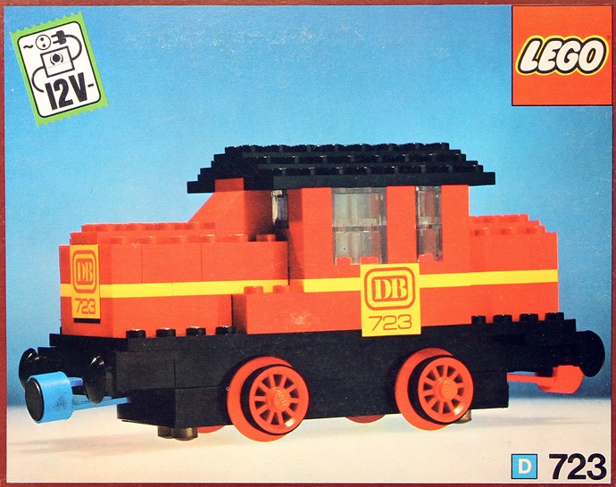 Конструктор LEGO (ЛЕГО) Trains 723 Diesel Locomotive with DB sticker