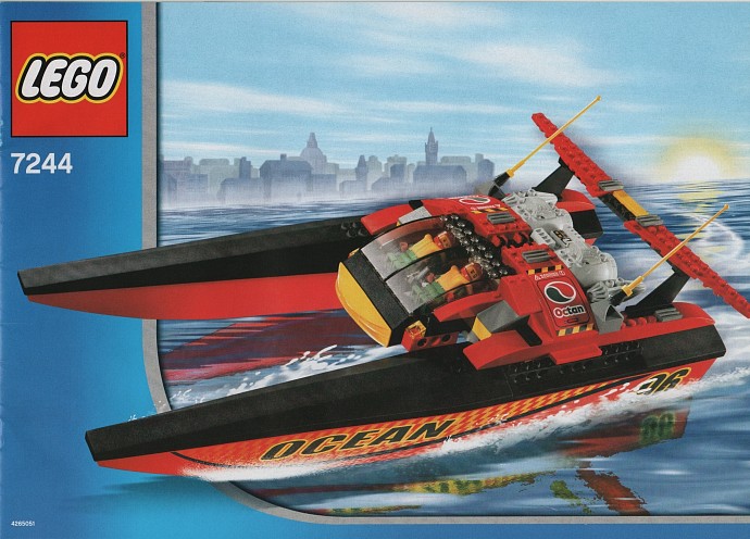 Конструктор LEGO (ЛЕГО) City 7244 Speedboat
