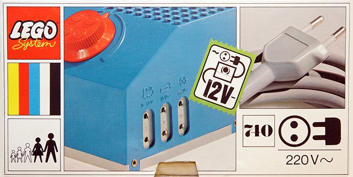 12V Transformer for 220V Pack 740 Trains LEGO