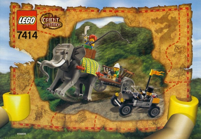 Конструктор LEGO (ЛЕГО) Adventurers 7414 Elephant Caravan