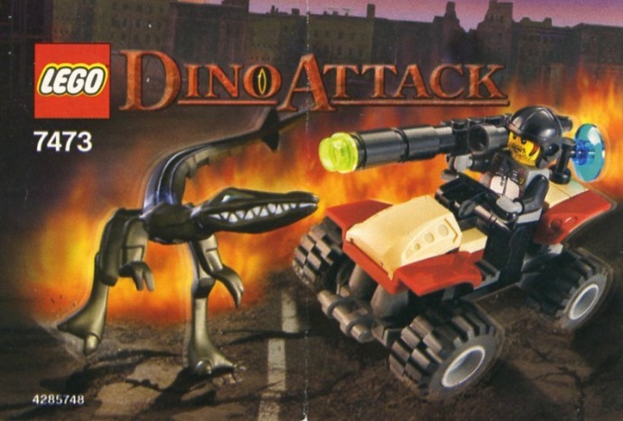 Конструктор LEGO (ЛЕГО) Dino Attack 7473 Steel Sprinter vs. Mutant Lizard