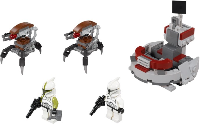 Конструктор LEGO (ЛЕГО) Star Wars 75000 Clone Troopers vs. Droidekas