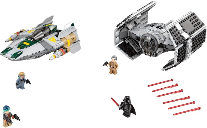 Конструктор LEGO (ЛЕГО) Star Wars 75150 Vader's TIE Advanced vs. A-wing Starfighter