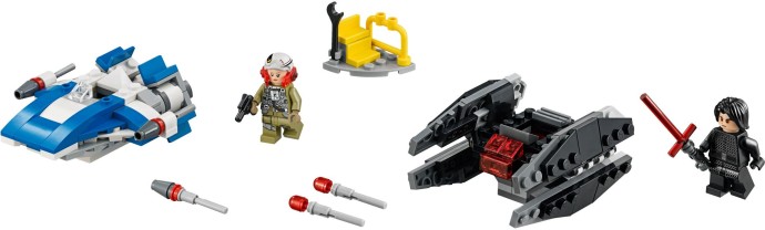Конструктор LEGO (ЛЕГО) Star Wars 75196 A-Wing vs. TIE Silencer Microfighters