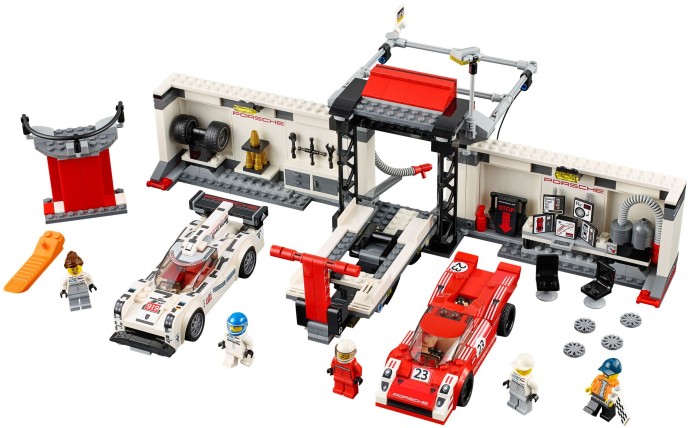 Конструктор LEGO (ЛЕГО) Speed Champions 75876 Porsche 919 Hybrid and 917K Pit Lane
