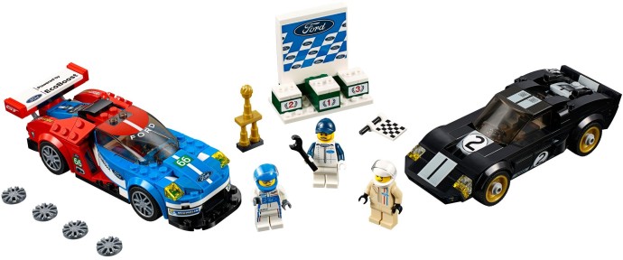 Конструктор LEGO (ЛЕГО) Speed Champions 75881 2016 Ford GT & 1966 Ford GT40