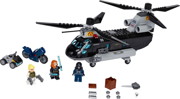 Конструктор LEGO (ЛЕГО) Marvel Super Heroes 76162 Black Widow's Helicopter Chase