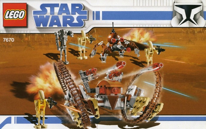 Конструктор LEGO (ЛЕГО) Star Wars 7670 Hailfire Droid & Spider Droid