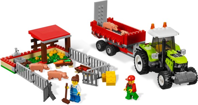 Конструктор LEGO (ЛЕГО) City 7684 Pig Farm & Tractor