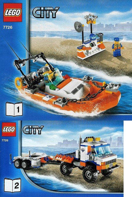 Конструктор LEGO (ЛЕГО) City 7726 Coast Guard Truck with Speed Boat