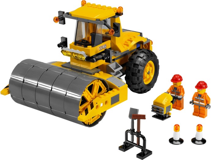 Конструктор LEGO (ЛЕГО) City 7746 Single-Drum Roller