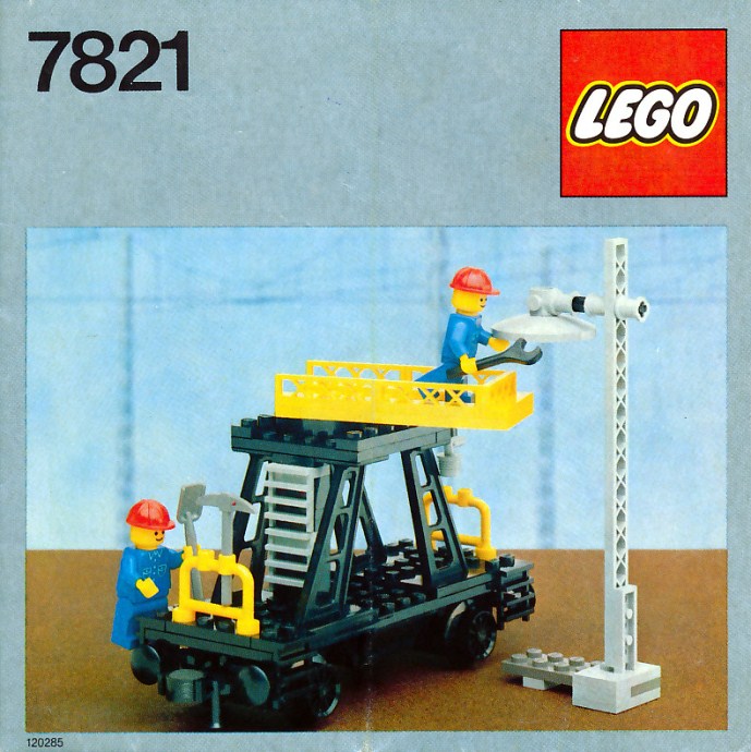 Конструктор LEGO (ЛЕГО) Trains 7821 Track & Lighting Maintenance Wagon