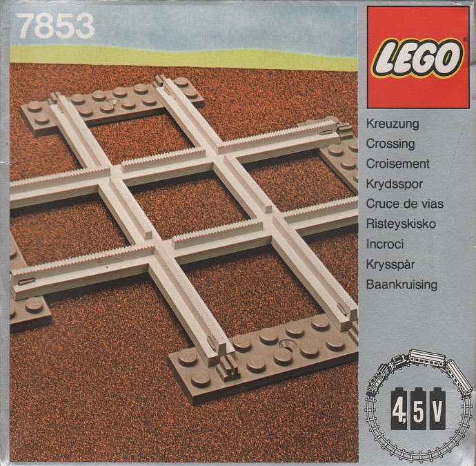 Конструктор LEGO (ЛЕГО) Trains 7853 Crossing, Grey 4.5 V