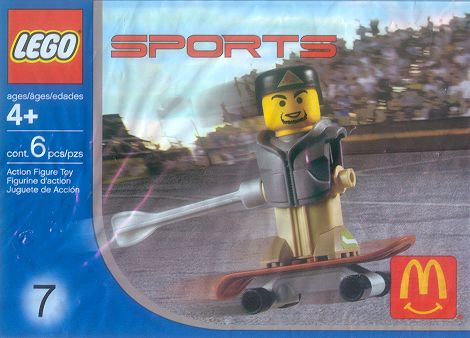 Конструктор LEGO (ЛЕГО) Sports 7921 Skateboarder, Grey Vest