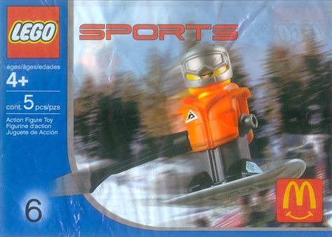 Конструктор LEGO (ЛЕГО) Sports 7922 Snowboarder, Orange Vest