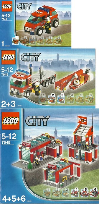 Конструктор LEGO (ЛЕГО) City 7945 Fire Station