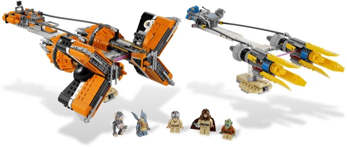 Конструктор LEGO (ЛЕГО) Star Wars 7962 Anakin Skywalker and Sebulba's Podracers
