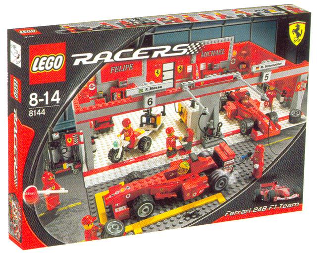 Конструктор LEGO (ЛЕГО) Racers 8144 Ferrari 248 F1 Team (Michael Schumacher Edition)