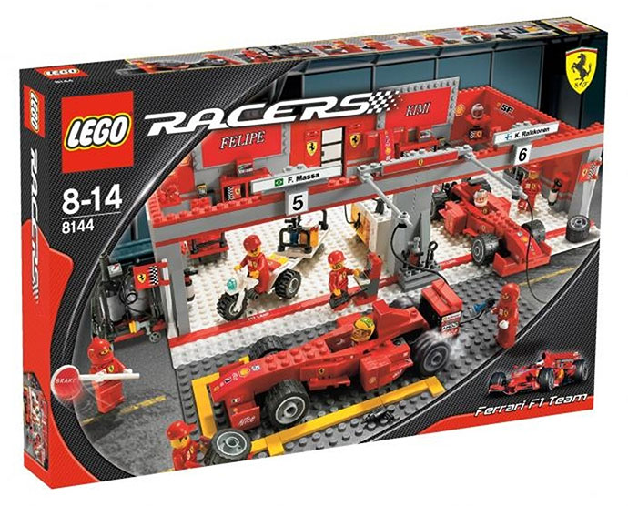 Конструктор LEGO (ЛЕГО) Racers 8144 Ferrari F1 Team (Kimi Räikkönen Edition)
