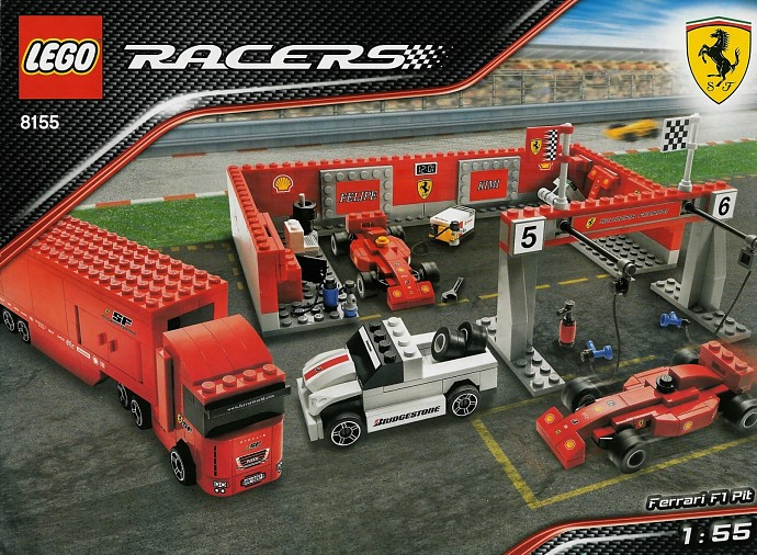 Конструктор LEGO (ЛЕГО) Racers 8155 Ferrari F1 Pit