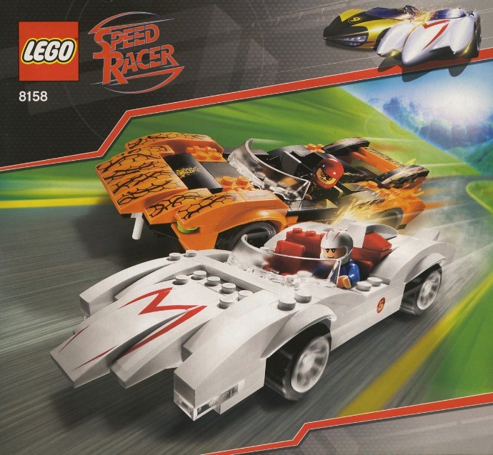 Конструктор LEGO (ЛЕГО) Racers 8158 Speed Racer & Snake Oiler