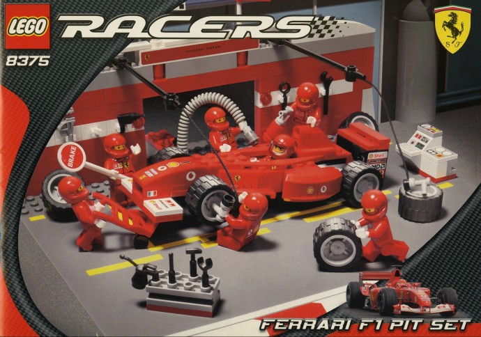 Конструктор LEGO (ЛЕГО) Racers 8375 Ferrari F1 Pit Set