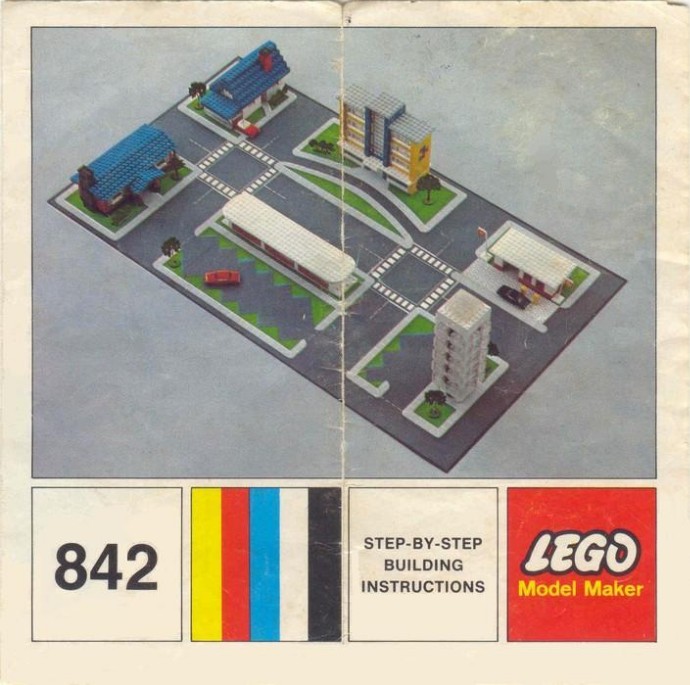 Конструктор LEGO (ЛЕГО) Samsonite 842 Town Plan