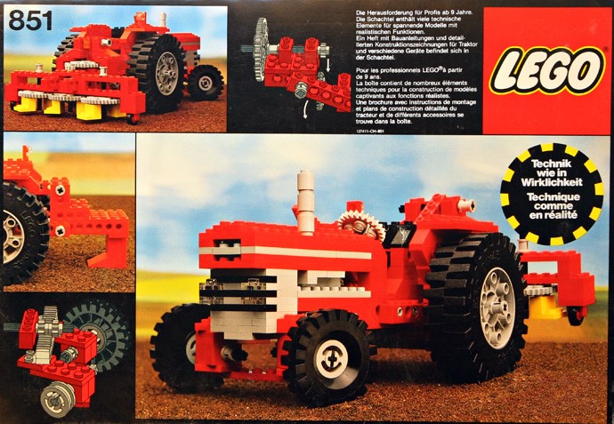 Конструктор LEGO (ЛЕГО) Technic 851 Tractor