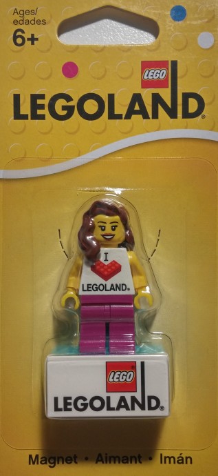 Конструктор LEGO (ЛЕГО) Gear 851331 I love LEGOLAND magnet, female