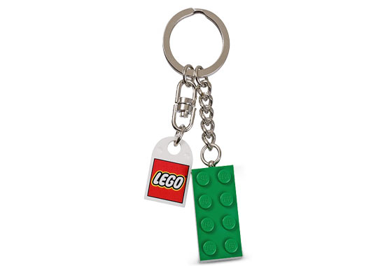 Конструктор LEGO (ЛЕГО) Gear 852096 Green Brick Key Chain