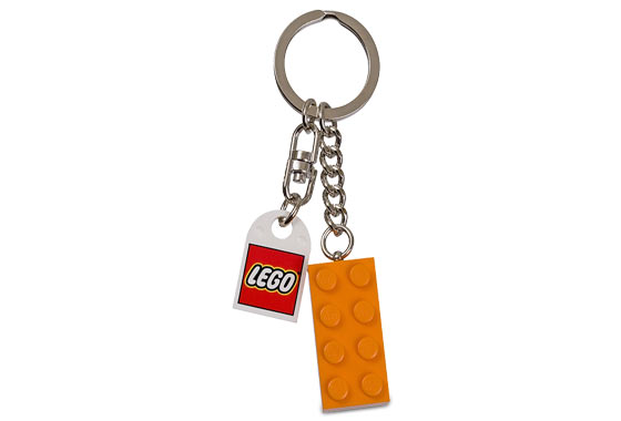 Конструктор LEGO (ЛЕГО) Gear 852097 Orange Brick Key Chain