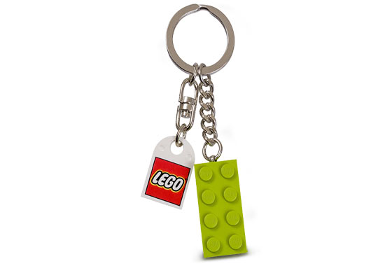 Конструктор LEGO (ЛЕГО) Gear 852099 Lime Green Brick Key Chain