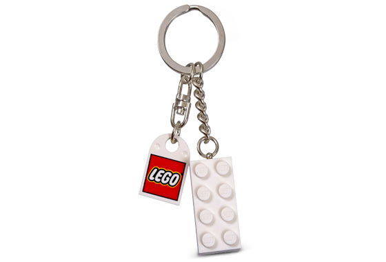 Конструктор LEGO (ЛЕГО) Gear 852100 White Brick Key Chain