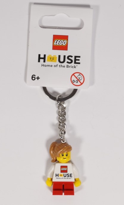 Конструктор LEGO (ЛЕГО) Gear 853713 LEGO House girl keychain