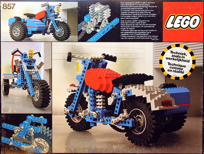 Конструктор LEGO (ЛЕГО) Technic 857 Motorbike with Sidecar