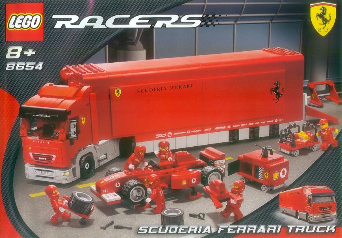 Конструктор LEGO (ЛЕГО) Racers 8654 Scuderia Ferrari Truck