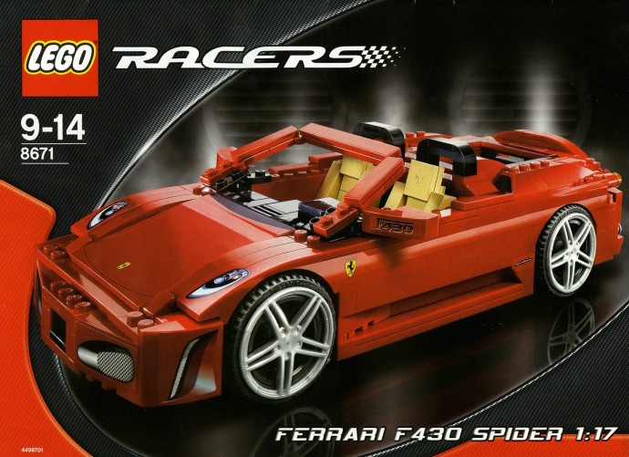 Конструктор LEGO (ЛЕГО) Racers 8671 Ferrari 430 Spider 1:17