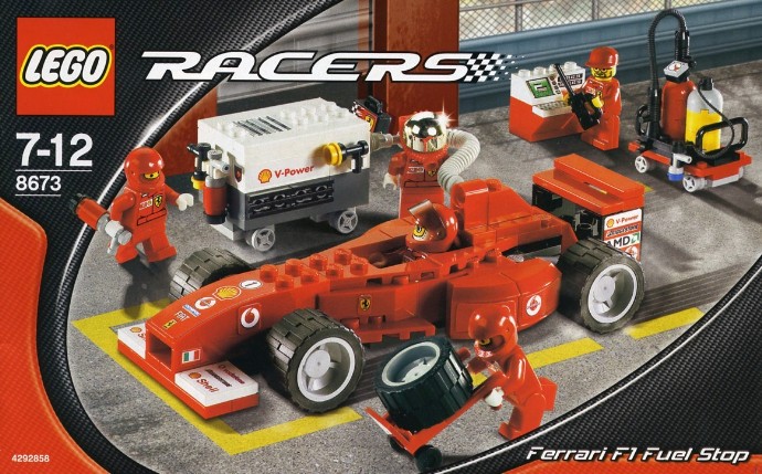 Конструктор LEGO (ЛЕГО) Racers 8673 Ferrari F1 Fuel Stop