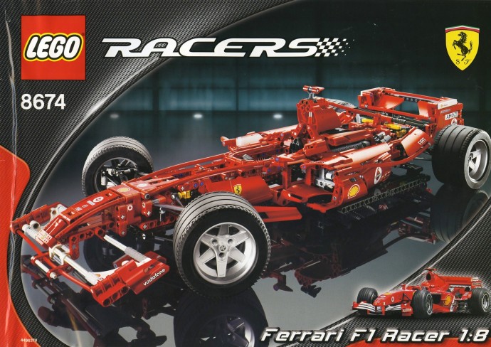 Конструктор LEGO (ЛЕГО) Racers 8674 Ferrari F1 Racer 1:8