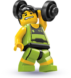 Конструктор LEGO (ЛЕГО) Collectable Minifigures 8684 Weightlifter