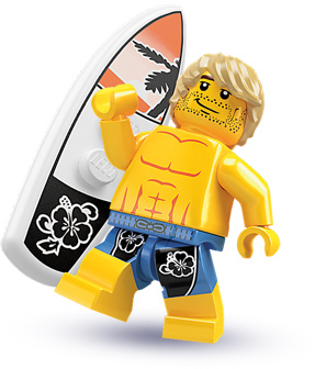 Конструктор LEGO (ЛЕГО) Collectable Minifigures 8684 Surfer