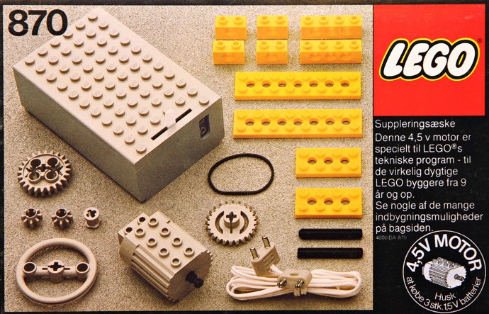 Конструктор LEGO (ЛЕГО) Technic 870 Technical Motor, 4.5 V