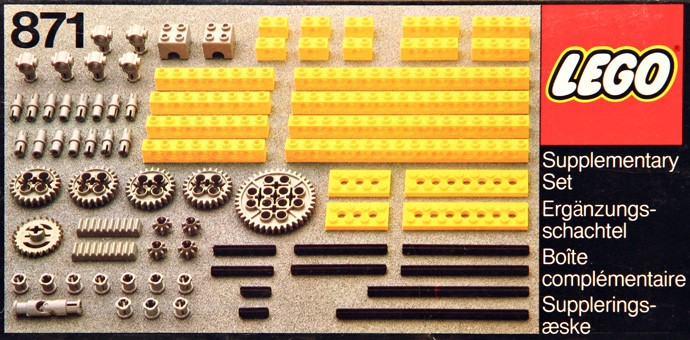 Конструктор LEGO (ЛЕГО) Technic 871 Supplementary Set